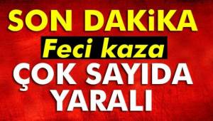 BURDUR-DENİZLİ YOLUNDA KAZA 10 YARALI