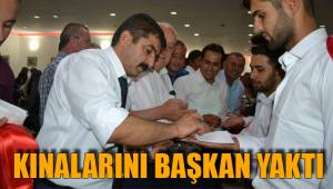 KINALARINI BAŞKAN YAKTI