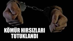KÖMÜR HIRSIZLARI TUTUKLANDI
