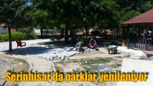 Serinhisar’da parklar yenileniyor