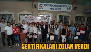 SERTİFİKALARI ZOLAN VERDİ