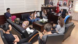 Stajyer öğrencilere Başkan tavsiyesi