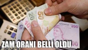 ZAM ORANI BELLİ OLDU