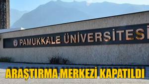 ARAŞTIRMA MERKEZİ KAPATILDI