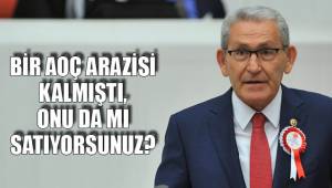 BİR AOÇ ARAZİSİ KALMIŞTI, ONU DA MI SATIYORSUNUZ?