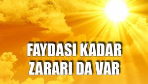 FAYDASI KADAR ZARARI DA VAR