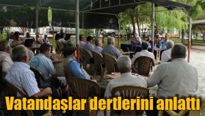 Halkın istekleri dinlendi