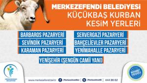 KURBAN KESİM YERLERİ AÇIKLANDI