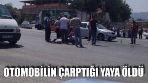 OTOMOBİLİN ÇARPTIĞI YAYA ÖLDÜ