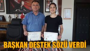 ŞAMPİYON GENÇLERE BAŞKANDAN DESTEK SÖZÜ