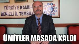 ÜMİTLER MASADA KALDI