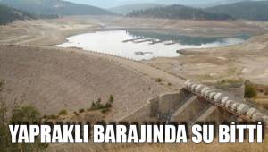 YAPRAKLI BARAJINDA SU BİTTİ