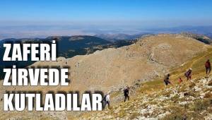 ZAFERİ ZİRVEDE KUTLADILAR