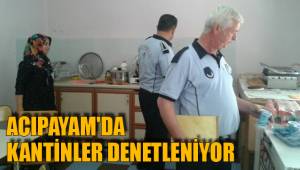 ACIPAYAM'DA KANTİNLER DENETLENİYOR