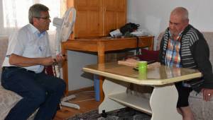 BAŞKAN ŞEVKAN'DAN GEÇMİŞ OLSUN ZİYARETİ
