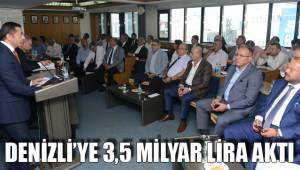 DENİZLİ’YE 3,5 MİLYAR LİRA AKTI