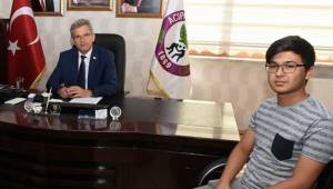 DOKTOR ADAYINDAN BAŞKAN ŞEVKAN'A ZİYARET