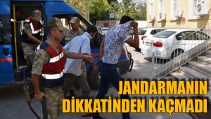 JANDARMANIN DİKKATİNDEN KAÇMADI