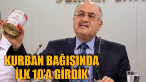 KURBAN BAĞIŞINDA İLK 10’A GİRDİK