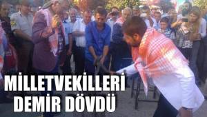 MİLLETVEKİLLERİ DEMİR DÖVDÜ