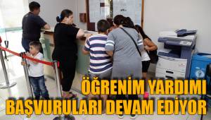ÖĞRENİM YARDIMI BAŞVURULARI DEVAM EDİYOR