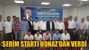 SERİM HONAZ’DAN STARTI VERDİ