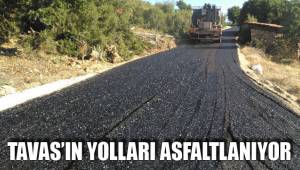 TAVAS’IN YOLLARI ASFALTLANIYOR