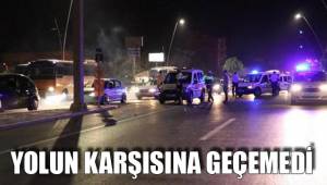 YOLUN KARŞISINA GEÇEMEDİ