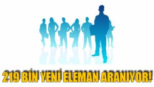 219 BİN YENİ ELEMAN ARANIYOR!