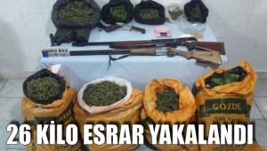 26 KİLO ESRAR YAKALANDI