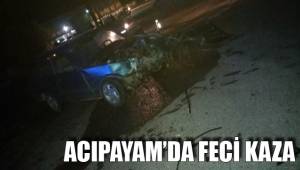 ACIPAYAM’DA FECİ KAZA