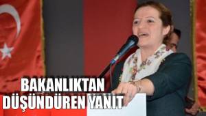 BAKANLIKTAN DÜŞÜNDÜREN YANIT