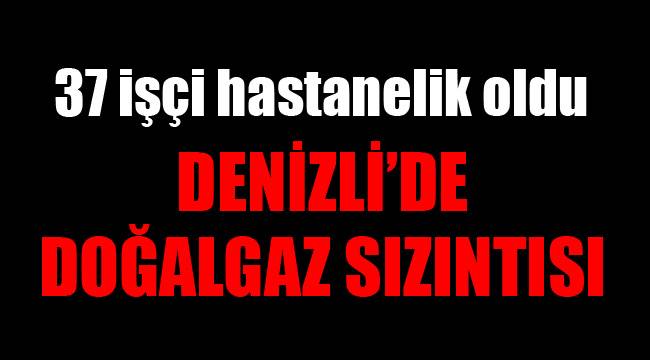 37 İŞÇİ HASTANELİK OLDU