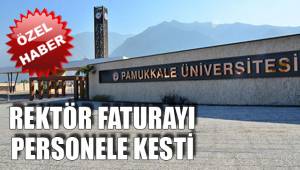 FATURA PERSONELE KESİLDİ