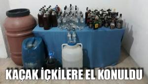 KAÇAK İÇKİLERE EL KONULDU