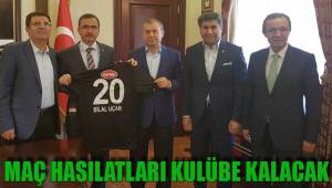 MAÇ HASILATLARI KULÜBE KALACAK