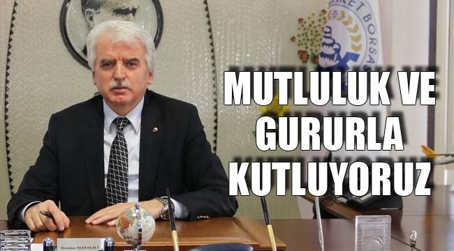 MUTLULUK VE GURURLA KUTLUYORUZ