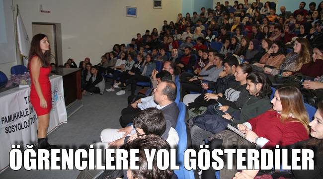 ÖĞRENCİLERE YOL GÖSTERDİLER