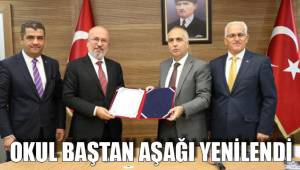 OKUL BAŞTAN AŞAĞI YENİLENDİ