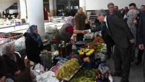 ŞEVKAN PAZARYERİNİ ZİYARET ETTİ