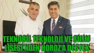 TEKNOBİL TEKNOLOJİ VE BİLİM LİSESİ’NDEN HOROZ’A DESTEK