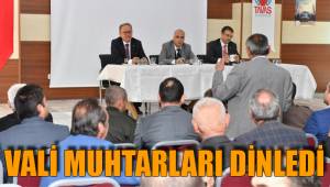 VALİ MUHTARLARI DİNLEDİ