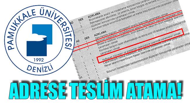 ADRESE TESLİM ATAMA!