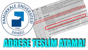 ADRESE TESLİM ATAMA!
