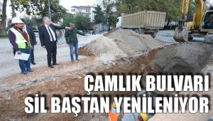 ÇAMLIK BULVARI SİL BAŞTAN YENİLENİYOR