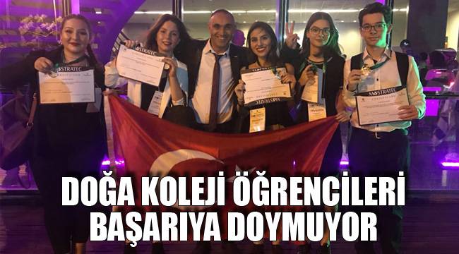 DOĞA KOLEJİ ÖĞRENCİLERİ BAŞARIYA DOYMUYOR