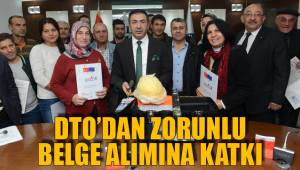 DTO’DAN ZORUNLU BELGE ALIMINA KATKI
