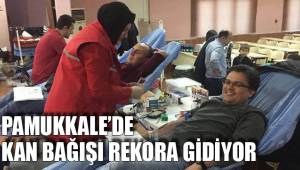 PAMUKKALE’DE KAN BAĞIŞI REKORA GİDİYOR