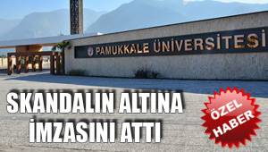 SKANDALIN ALTINA İMZASINI ATTI