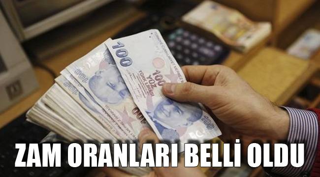 ZAM ORANLARI BELLİ OLDU
